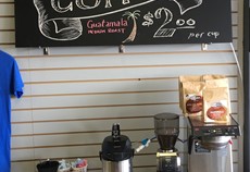 Locally roasted coffee!
